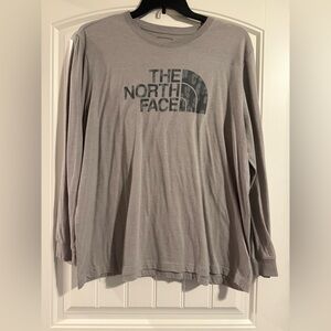 The North Face Gray Logo Long Sleeve Tee Women’s XXXL